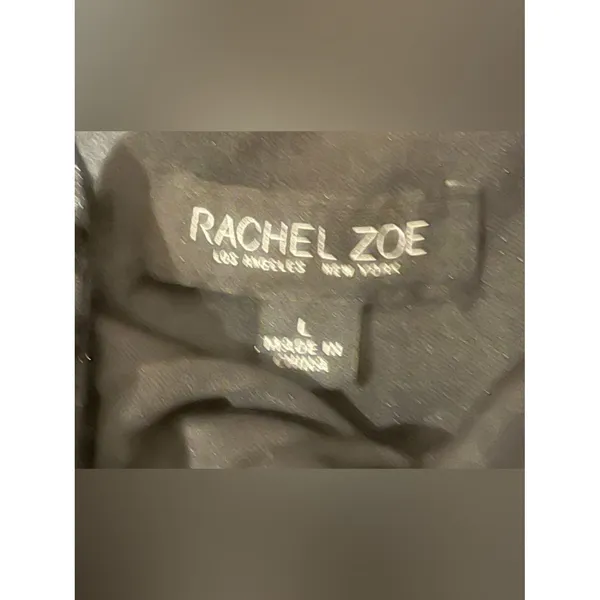 Rachel Zoe Black Velvet Burnout Devoré Midi Dress Whimsigoth 90s Style L - Image 7