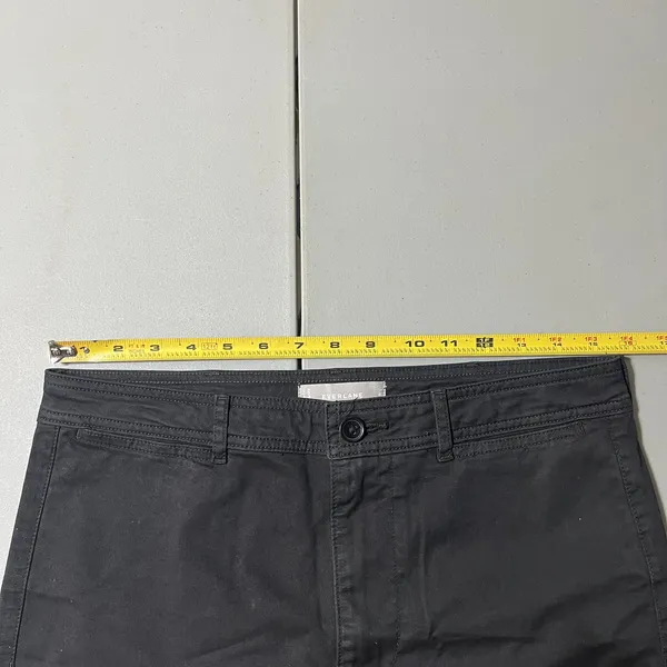 Everlane Women's Black The‎ Lightweight Wide-Leg Crop Chino Cotton Pants Size 8 - Image 8