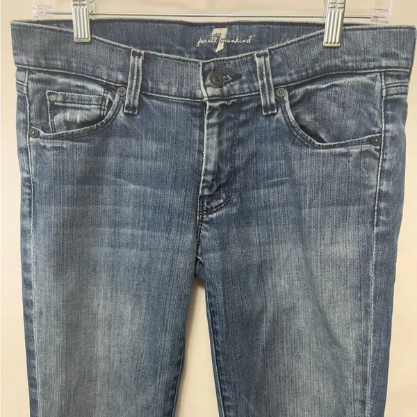 7 For All Mankind Straight Leg Jeans‎ Size 27 - Image 2