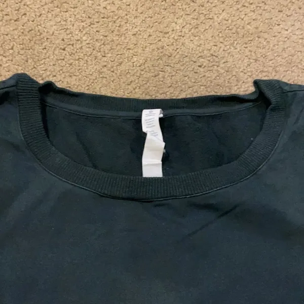 Lululemon Women’s Black Shorter Front Sweatshirt Black Size 6 - Image 3