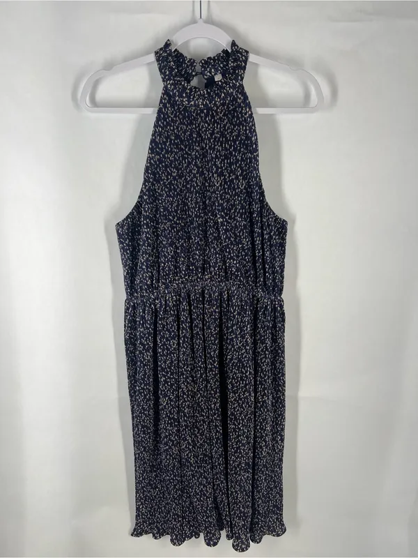 HD in Paris Anthropologie Pleated Halter Dress M‎ Petite - Image 2
