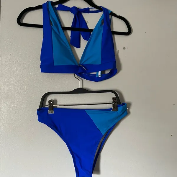 Blue Women's Swimwear Set Size M - Image 2