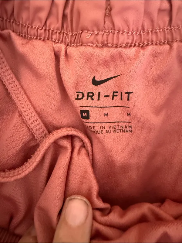 Nike Women’s Dusty Rose Athletic Shorts with Reflective Swoosh - Image 2
