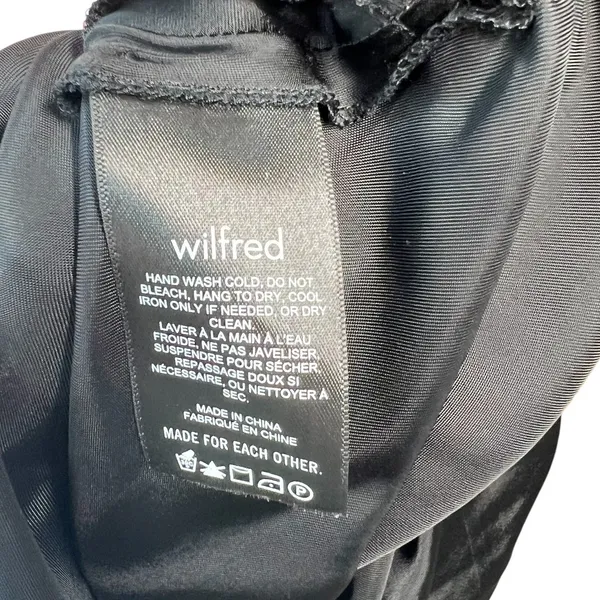 Aritzia‎ Wilfred Only Ruched Slip Dress Mini Sleeveless Black Size Small - Image 12