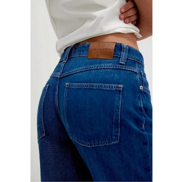 Free People Carina Ultra Soft Low Rise 90s Baggy Boyfriend Jeans Blue 33 Long - Image 4