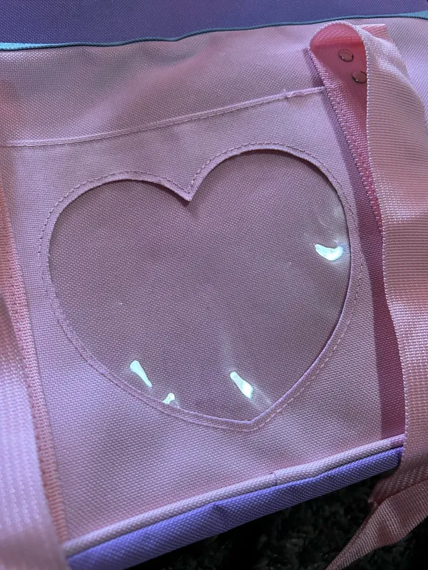 Pastel messenger bag Purple - Image 5