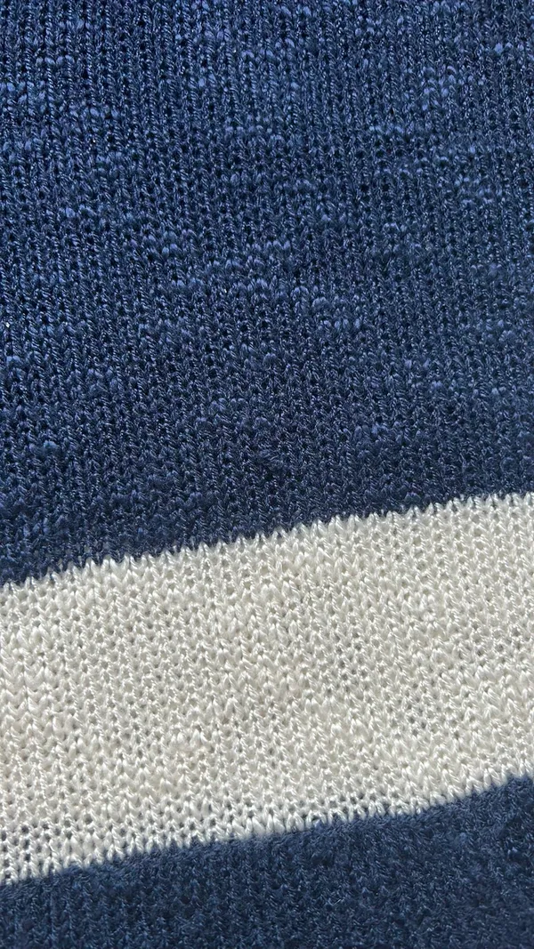 Navy And White Sweater Blue Size M - Image 2