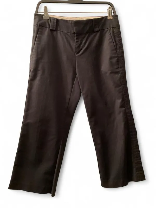 Old Navy Black Cropped Wide-Leg Pants - Image 2