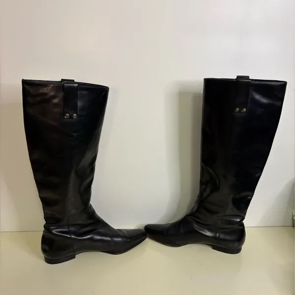 Michael Kors Brinks Leather Riding Boots sz 8.5 - Image 5