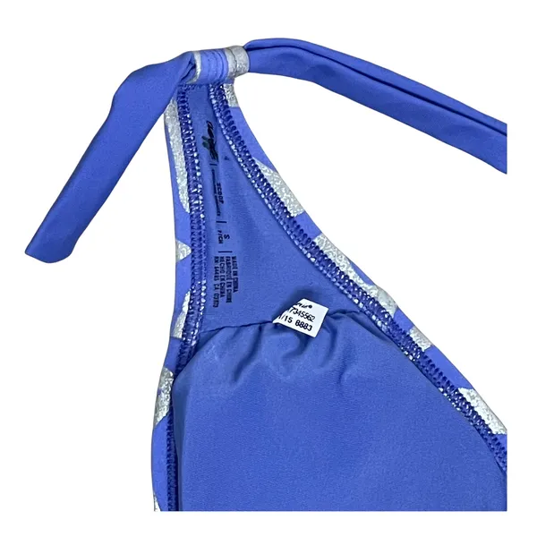 Aerie Womens Swimwear Bikini Top Size Small‎ Blue Silver Striped Swim - Image 5