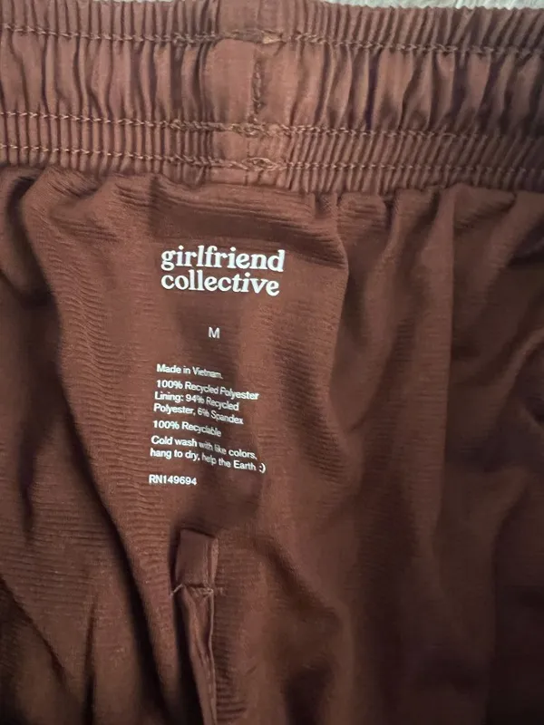 Girlfriend‎ Collective athletic brown shorts size M - Image 6