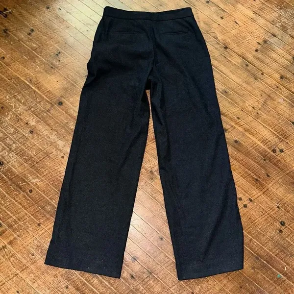 Ann Taylor wide leg business casual black minimalist slacks - Image 3