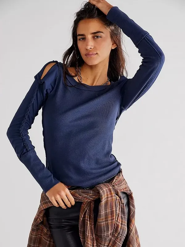 Free People Daisy Chain Cuff Long Sleeve Top - Image 2