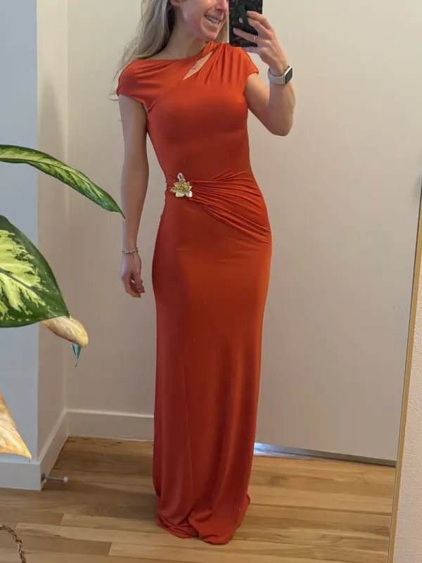Meshki Kaida Slinky Maxi Dress With Hardware - Image 8