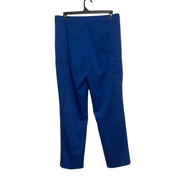 Hanes Scrubs Pants Womens Size L Blue Straight Leg Drawstring Medical NWT - Image 2