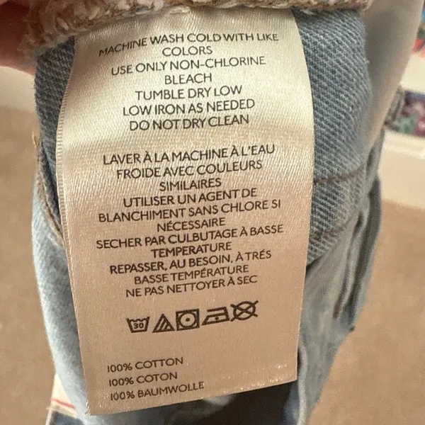 BDG High Waisted Straight Leg Light Wash Cotton Jeans 25 OB2280120‎ - Image 4
