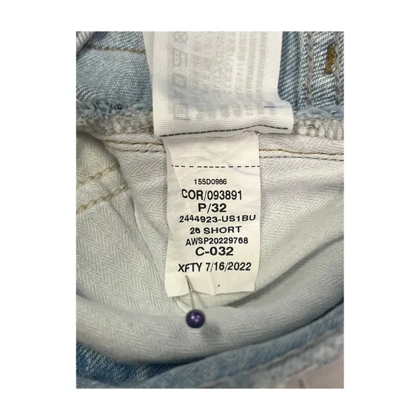 Abercrombie Fitch The 90s Straight Womens 26 2S Blue Ultra High Rise Crossover - Image 8