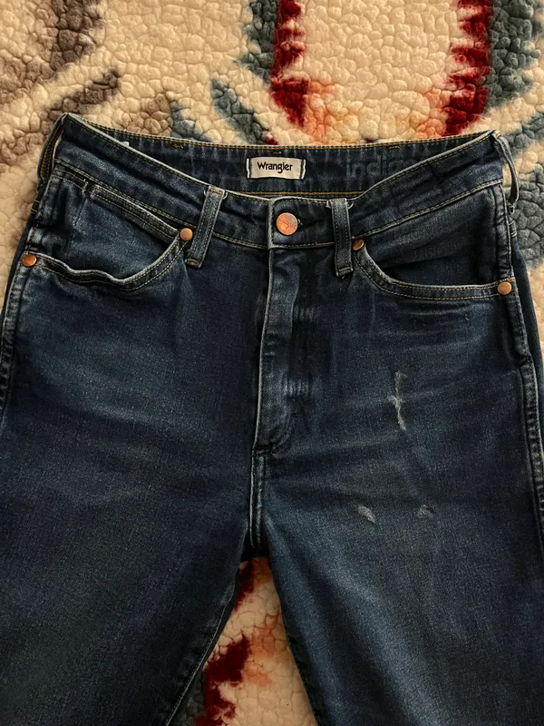Wrangler High Waisted Straight Jeans - Image 3