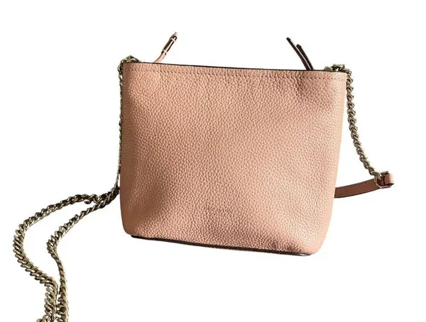 Kate Spade Polly Small Convertible Crossbody Blush Pink Leather Handbag Chain - Image 11