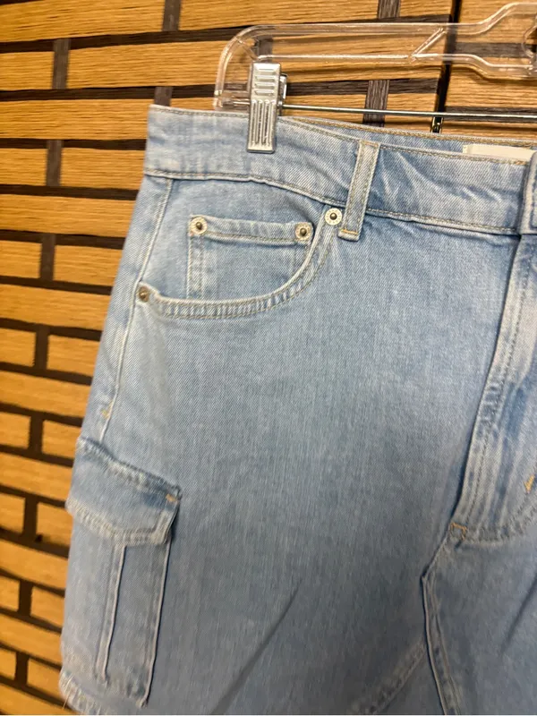 Rails Jean Cargo Mini Skirt Size 31 - Image 4