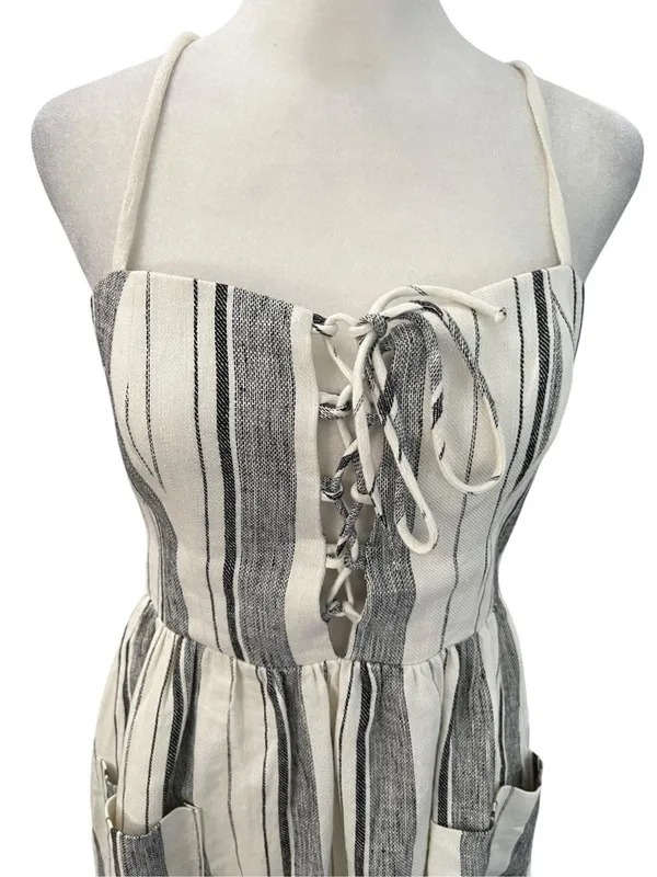 Reformation Ellen Linen Midi Dress Louisiana Stripe Size 4 - Image 5