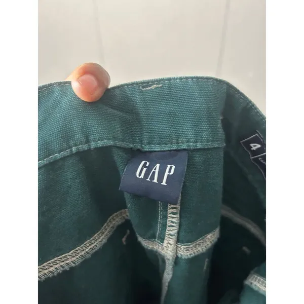 NWT Gap High Rise 90's Loose Carpenter Pants June Bug Green Sz 4 - Image 3