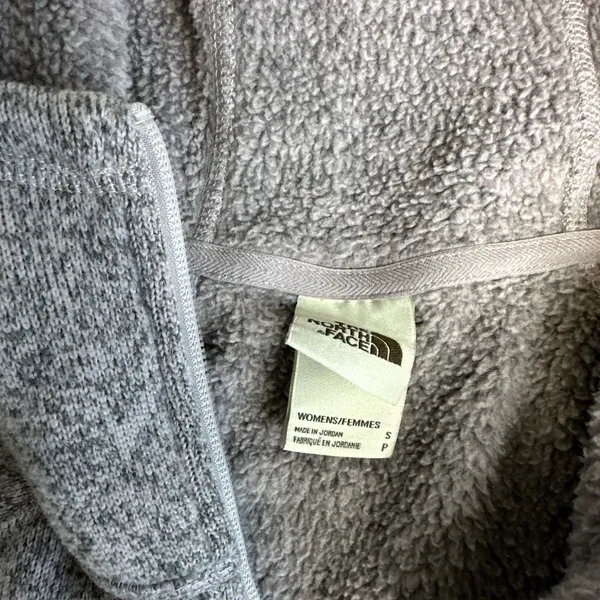 Women's‎ The North Face Small Purple 1/4 Zip Hoodie Sweatshirt - Image 3