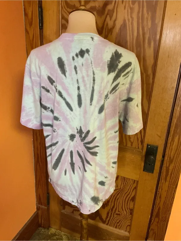 H&M Grateful Dead Dancing Skeletons Tie Dye Graphic Tee Small - Image 9