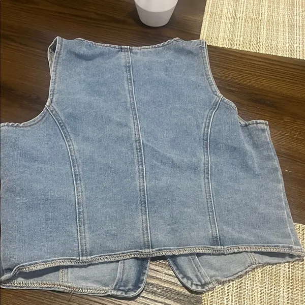 SHEIN Blue Denim Vest - Image 2