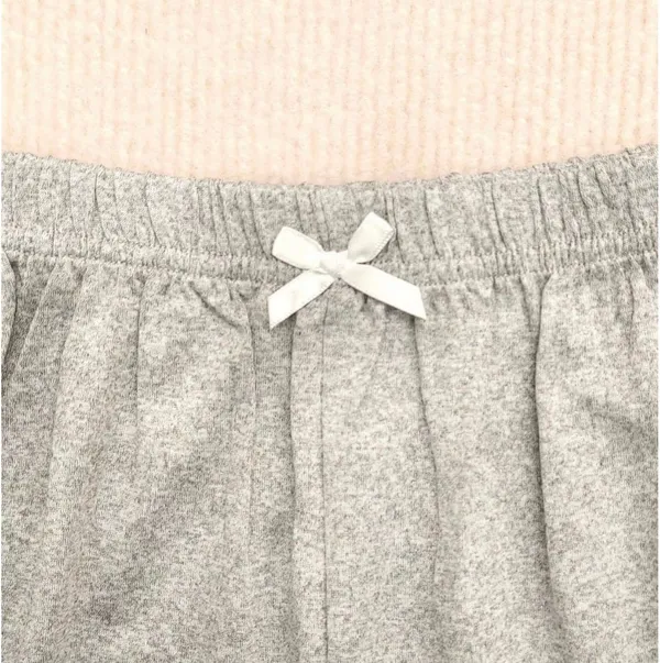 Two-Piece Set Women's Contrast Lace Bow Decor Pajama Set - Image 5