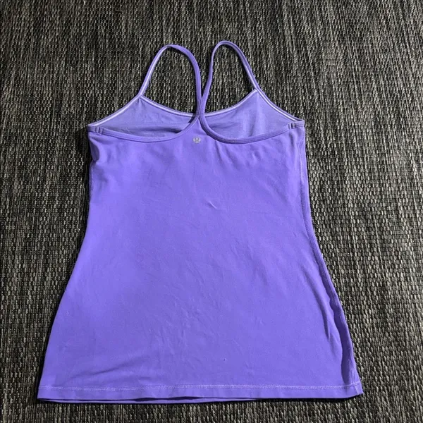 Lululemon Power Y Tank *Luon Light Coolmax Power Purple Size 8 - Image 4