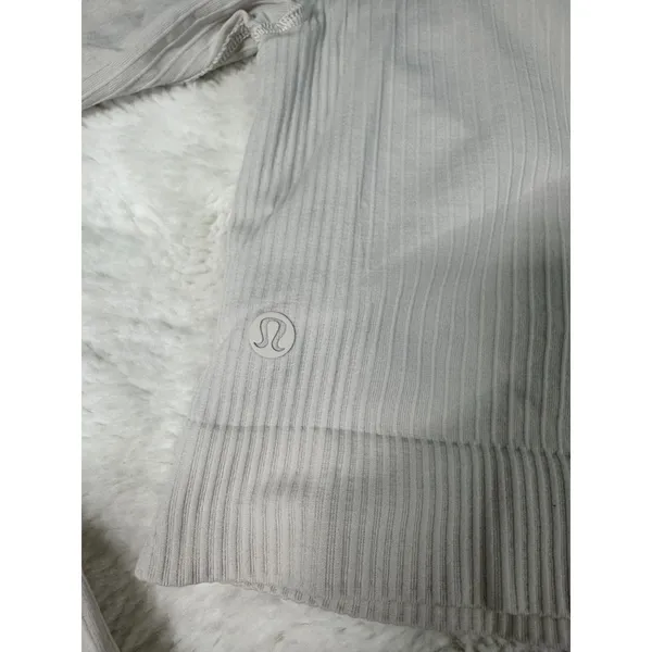 lululemon Ebb to Street Long Sleeve Top | White Opal | Size 6 - Image 5