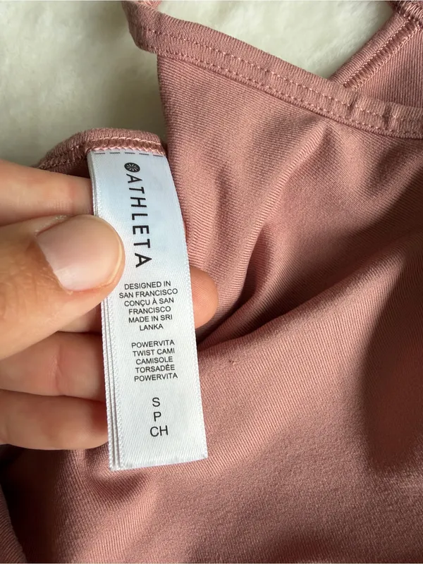 Athleta Powervita Twist Cami Pink Size Small - Image 5