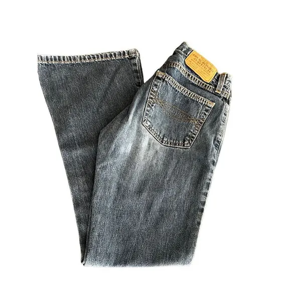 Vintage Abercrombie & Fitch 1892 Low Rise Bootcut Flare Jeans 25S 100% Cotton - Image 4