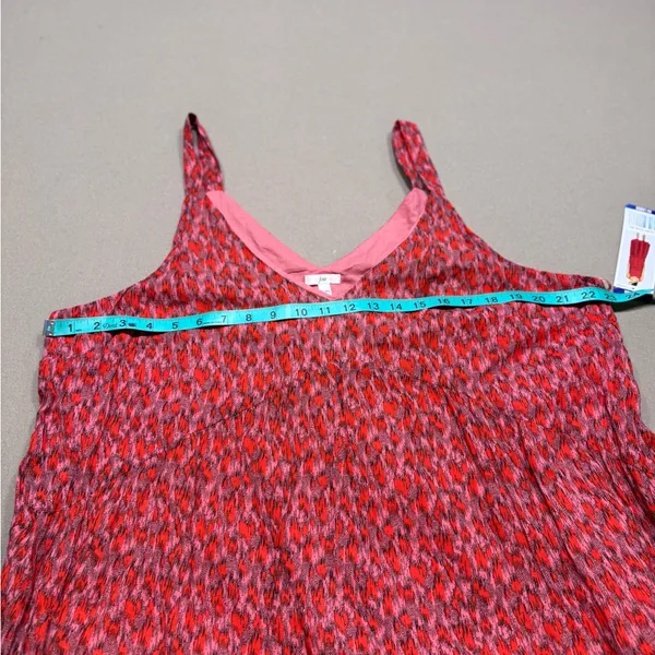 Joie Limited Edition V-Neck Ladies Maxi Tiered Skirt Red Dress - Image 8