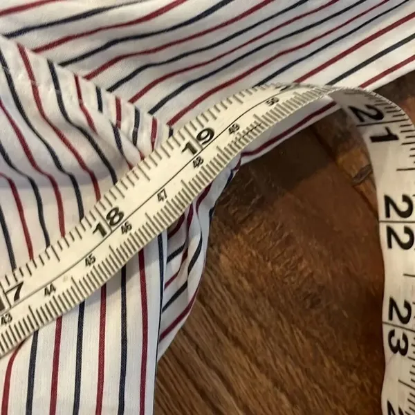 J.Crew striped embroidered tie front blouse size M - Image 10