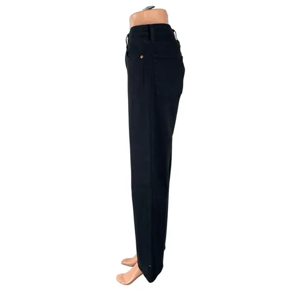 Levi's Ribcage Straight Ankle Women's Black High Rise Baggy Denim Jeans Size 29 - Image 2