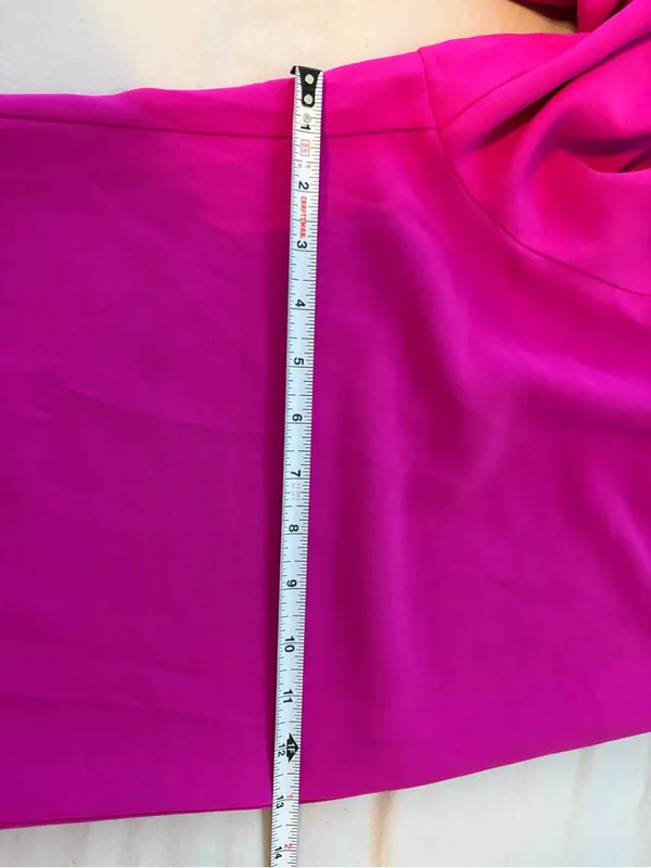 NWT Sugarlips Fuchsia Pink Strapless Ruffle Jumpsuit Size L - Image 8
