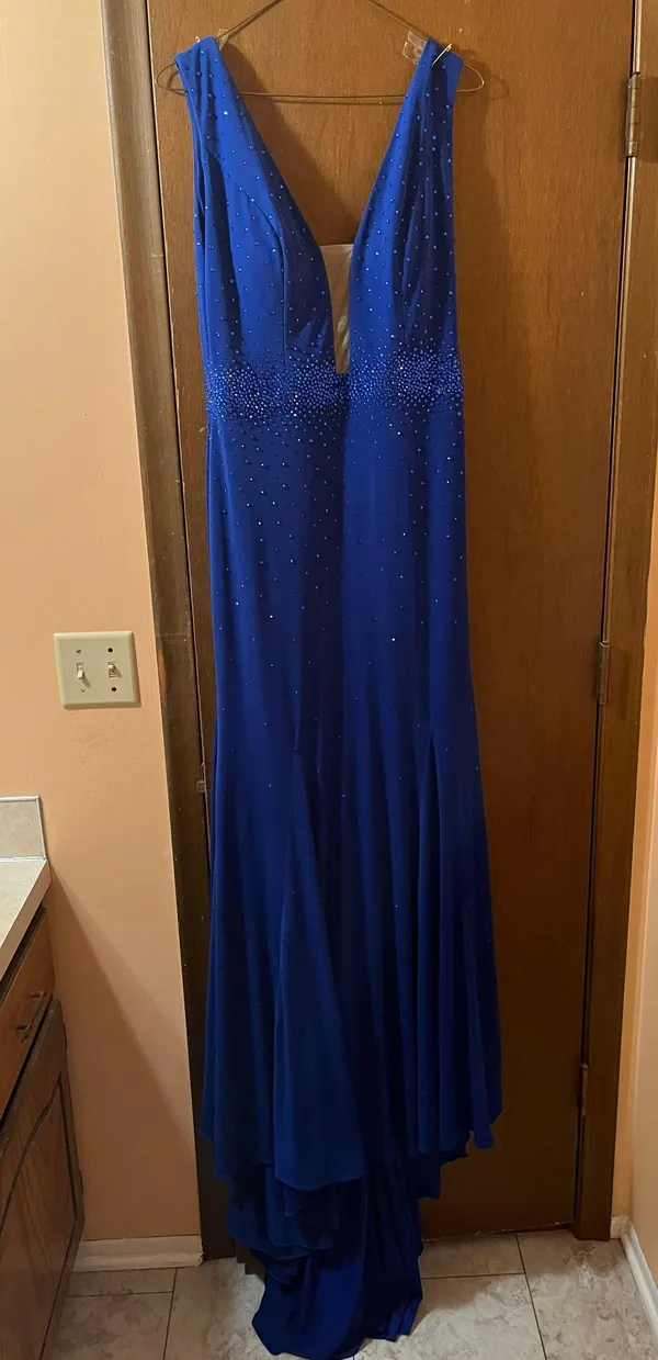 Jovani Royal Blue Gown - Image 3