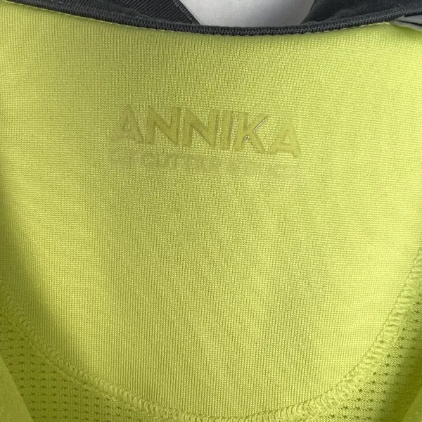 Annika Cutter & Buck Womens Medium Green Golf Polo Collar Half Button Down Shirt - Image 9