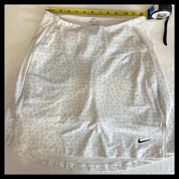 Nike Skort Womens XS White Geometric Dri-Fit Golf Tennis‎ Athletic Activewear - Image 7