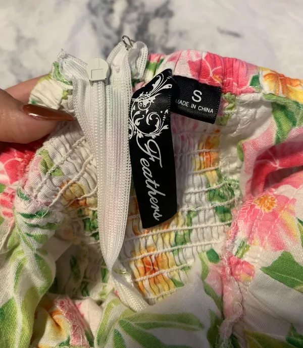Floral Strapless Dress Multi - Image 5