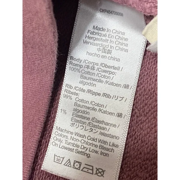 Madewell Women's Pink Crew Neck Long Sleeve Basic Sweater Sweatshirt Top Size M - Image 4
