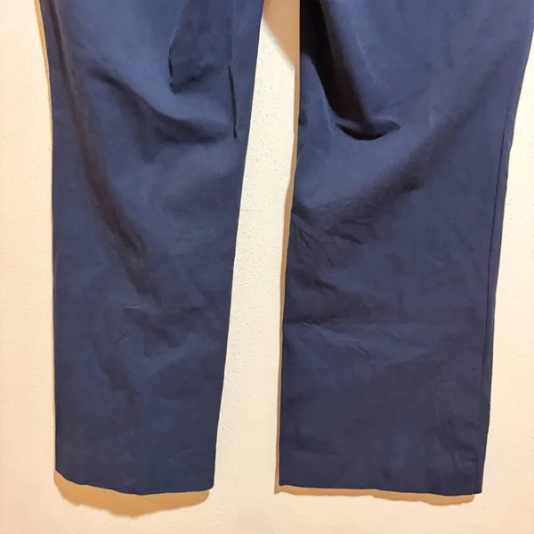 Anthropologie Size 8 The Essential Flare Dress Pants Trousers Navy Blue - Image 9