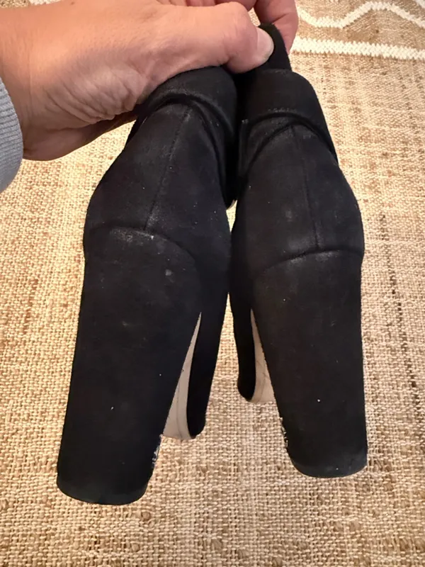 Sam Edelman Rita Block Heel Suede Boot Size 8 Black - Image 5