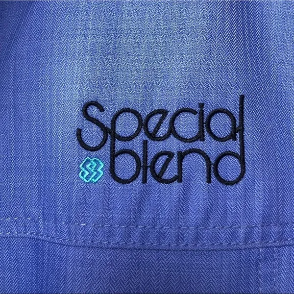 Special Blend Hooded Full‎ Zip Snow Coat in Blue White Size Medium - Image 9