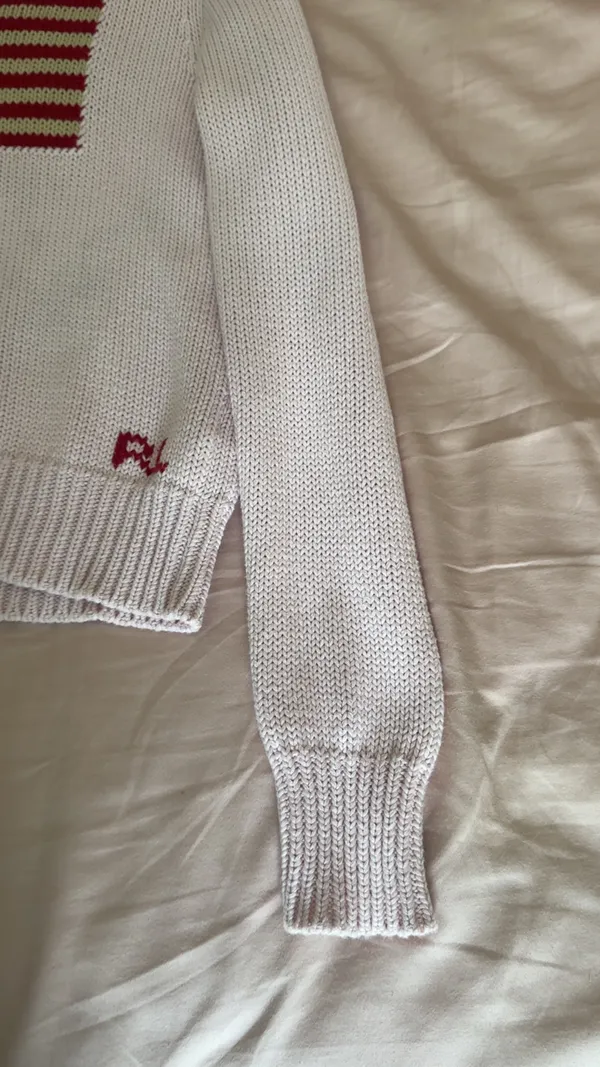 Ralph Lauren Polo Sweater Knit Cable Pink - Image 3