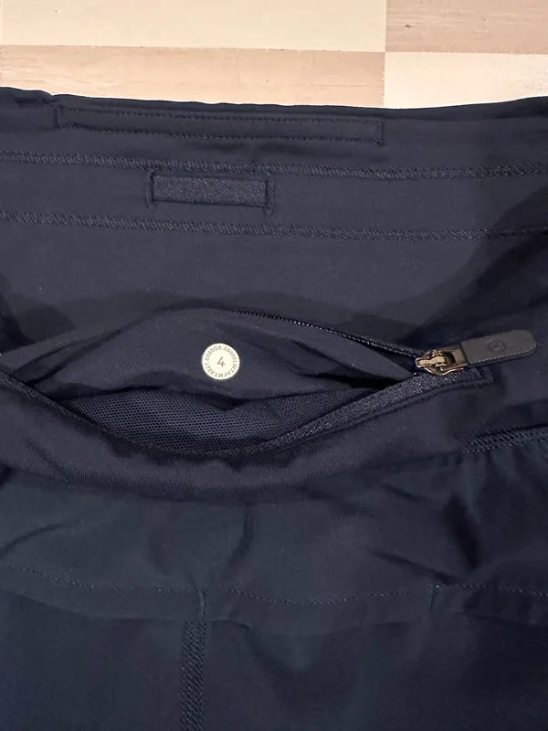 lululemon speed up short 4” long tall updated fit true navy blue 4 W7AYMT - Image 4