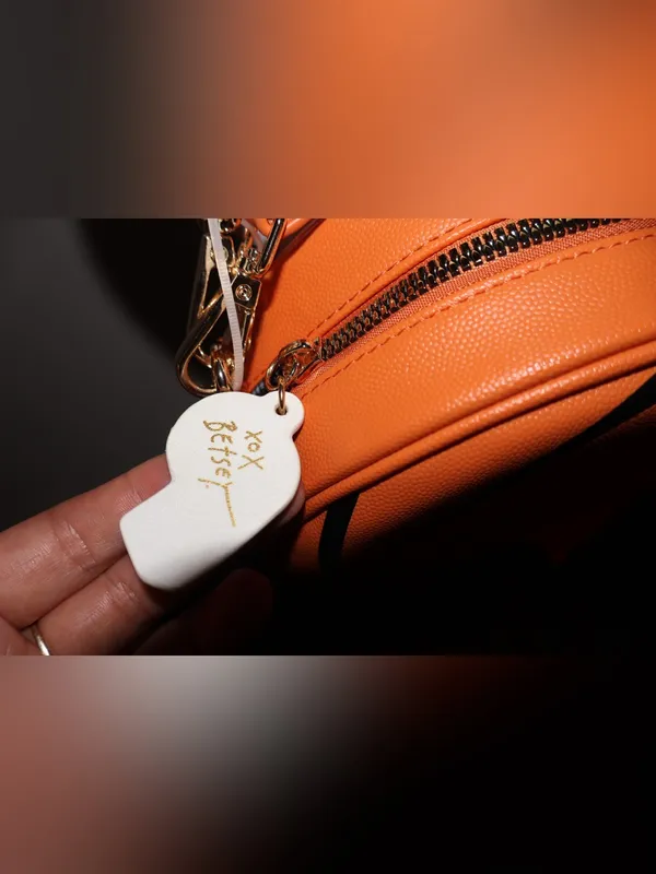 NWT Betsey Johnson Game Time Basketball Crossbody Bag Purse Whistle Charm - Image 13