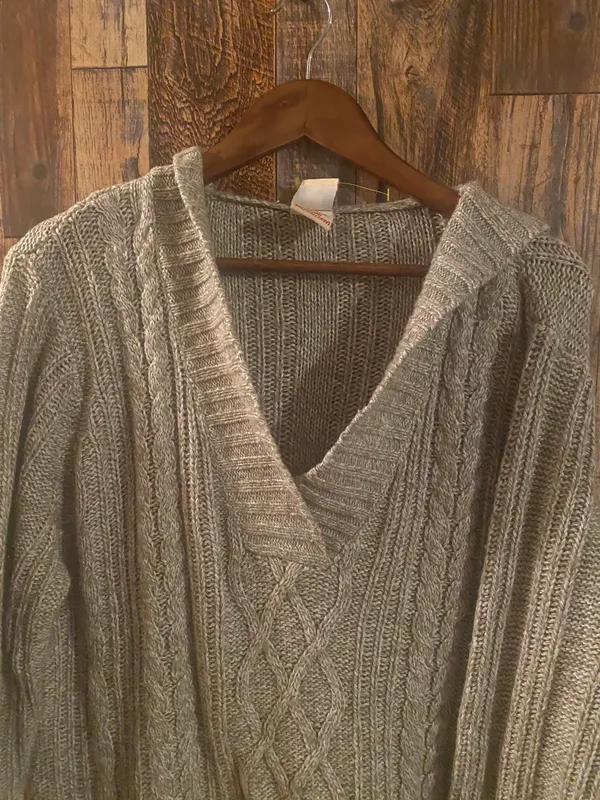 Faded Glory women's knit sweater with hoodie gray size 3X - Image 3